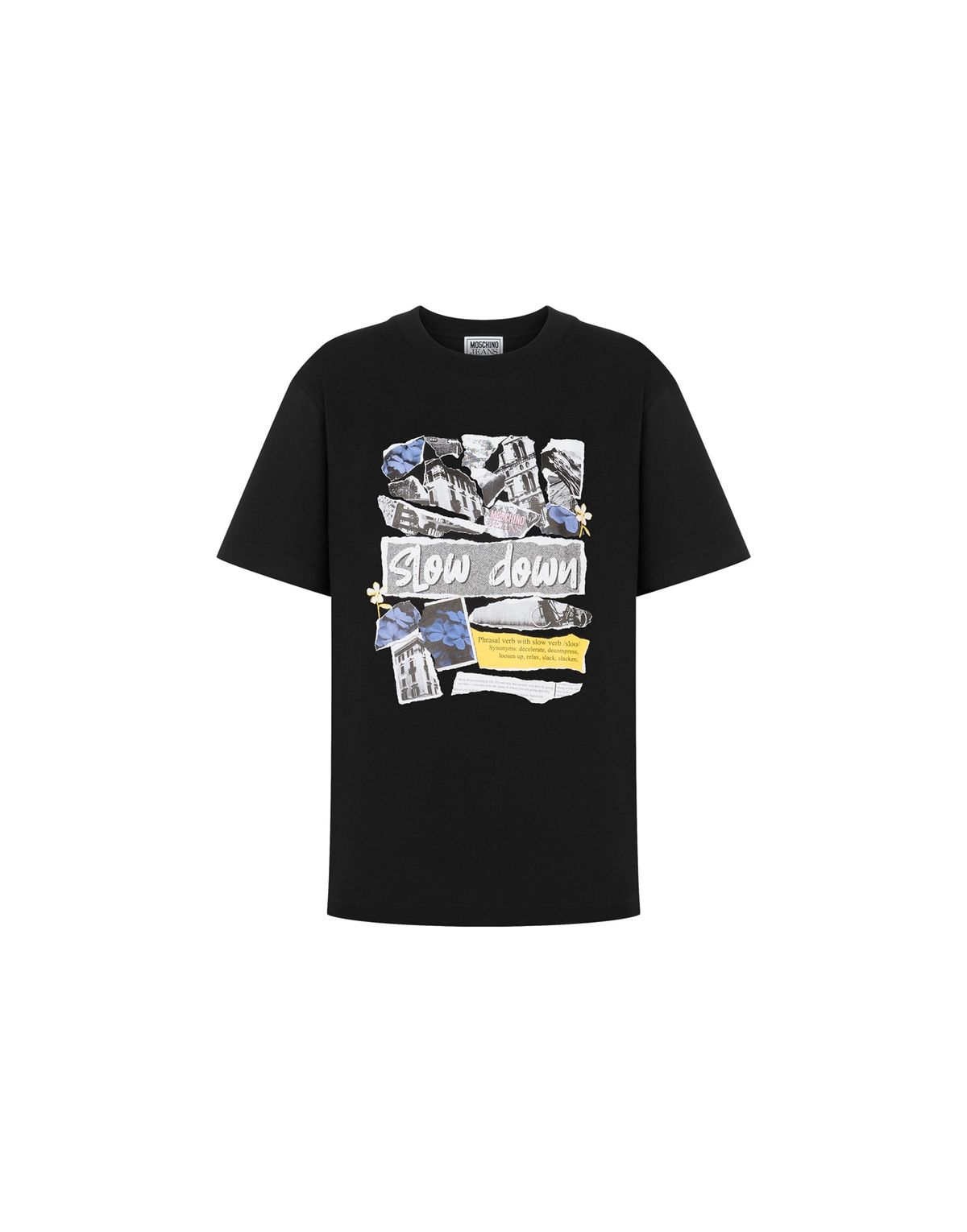 모스키노(MOSCHINO) 진스 펑크 프린트 반팔 티셔츠