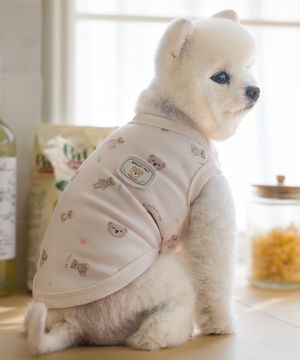 강아지 테디 항균 슬리브리스 핑크