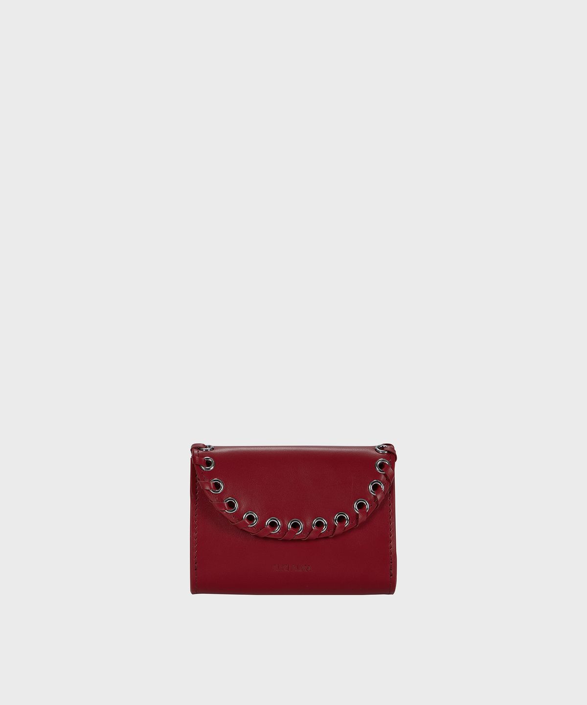 알키알카(ALKI ALKA) Eyelet Card Wallet (Red)