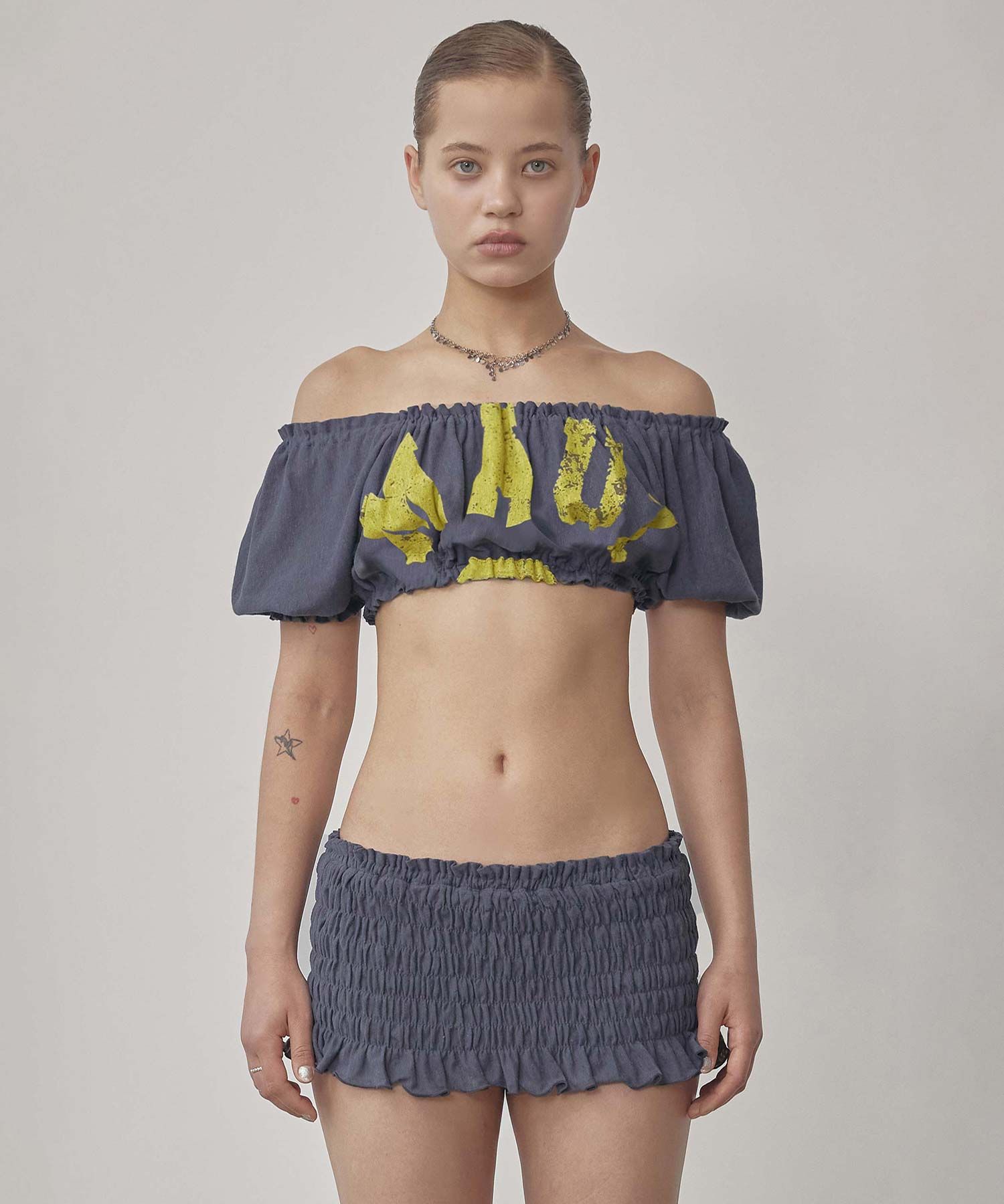 無料配送 ◆ Sculptor ◆ Crinkle Volumer Top MUSINSA | SCULPTOR Crinkle Volumer Top Dusty Navy