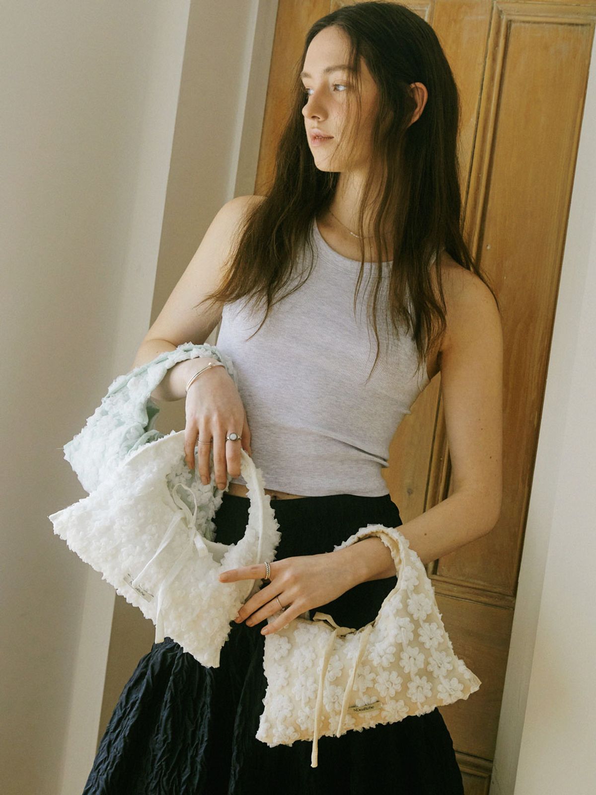 앤딜로즈(NDEAROSE) 미니리아나백_패브릭4컬러
