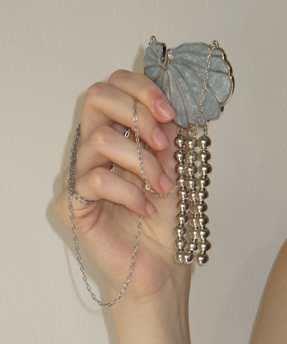 【Sinoon】 Seashell Mirror Bag MUSINSA | SINOON Seashell Mirror Bag (Blue)