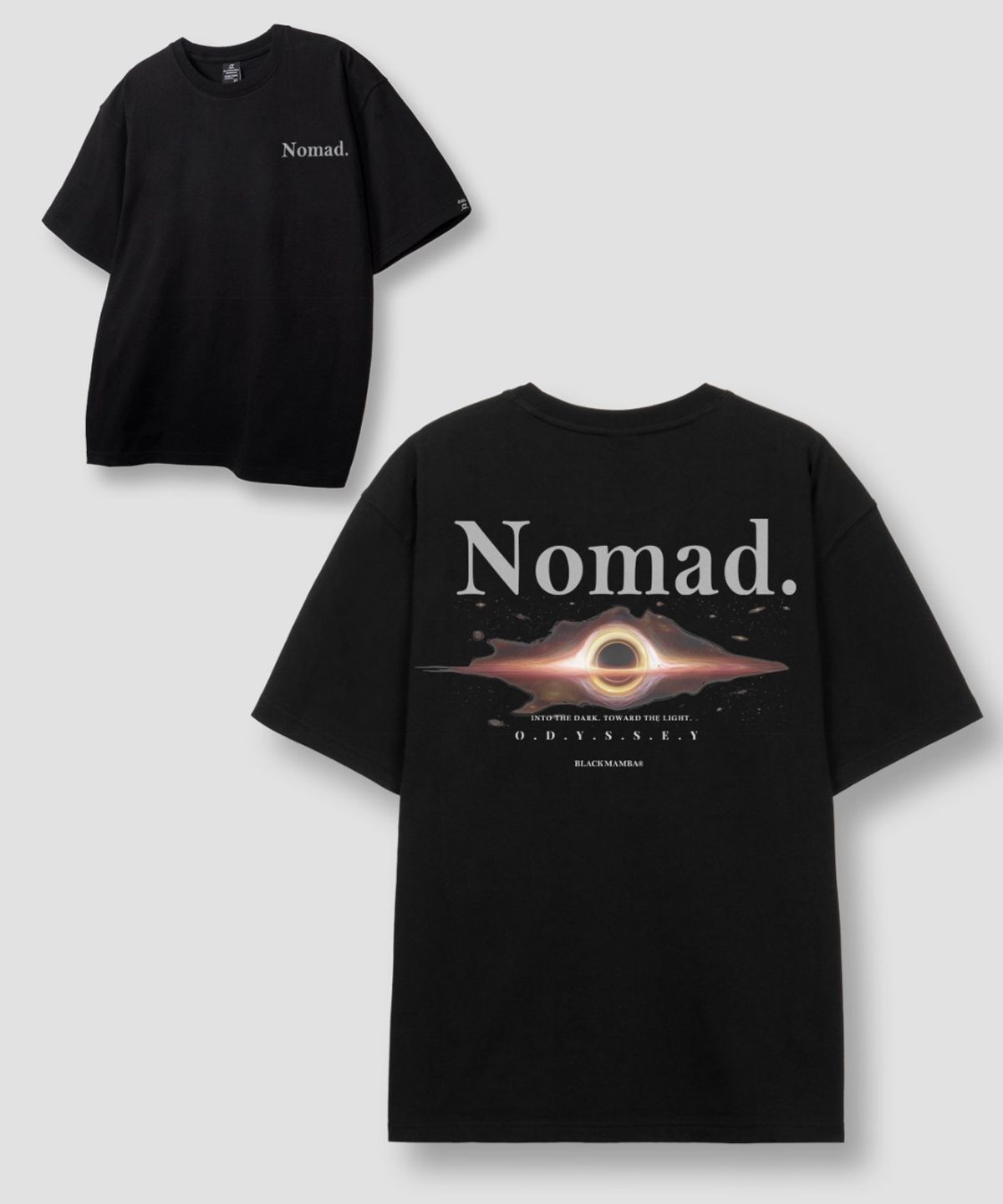 블랙맘바(BLACKMAMBA) [M~3XL] 노마드 반팔티셔츠 (블랙)