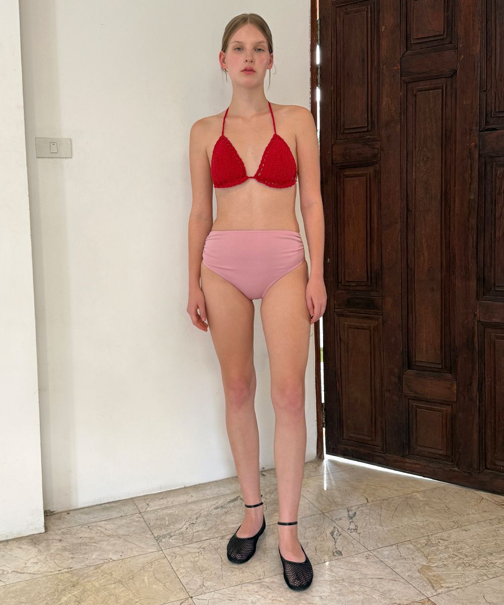 【Sinoon】 Shirring Bikini Brief / 追跡付 MUSINSA公式 | SINOON Shirring Bikini Brief (Pink)