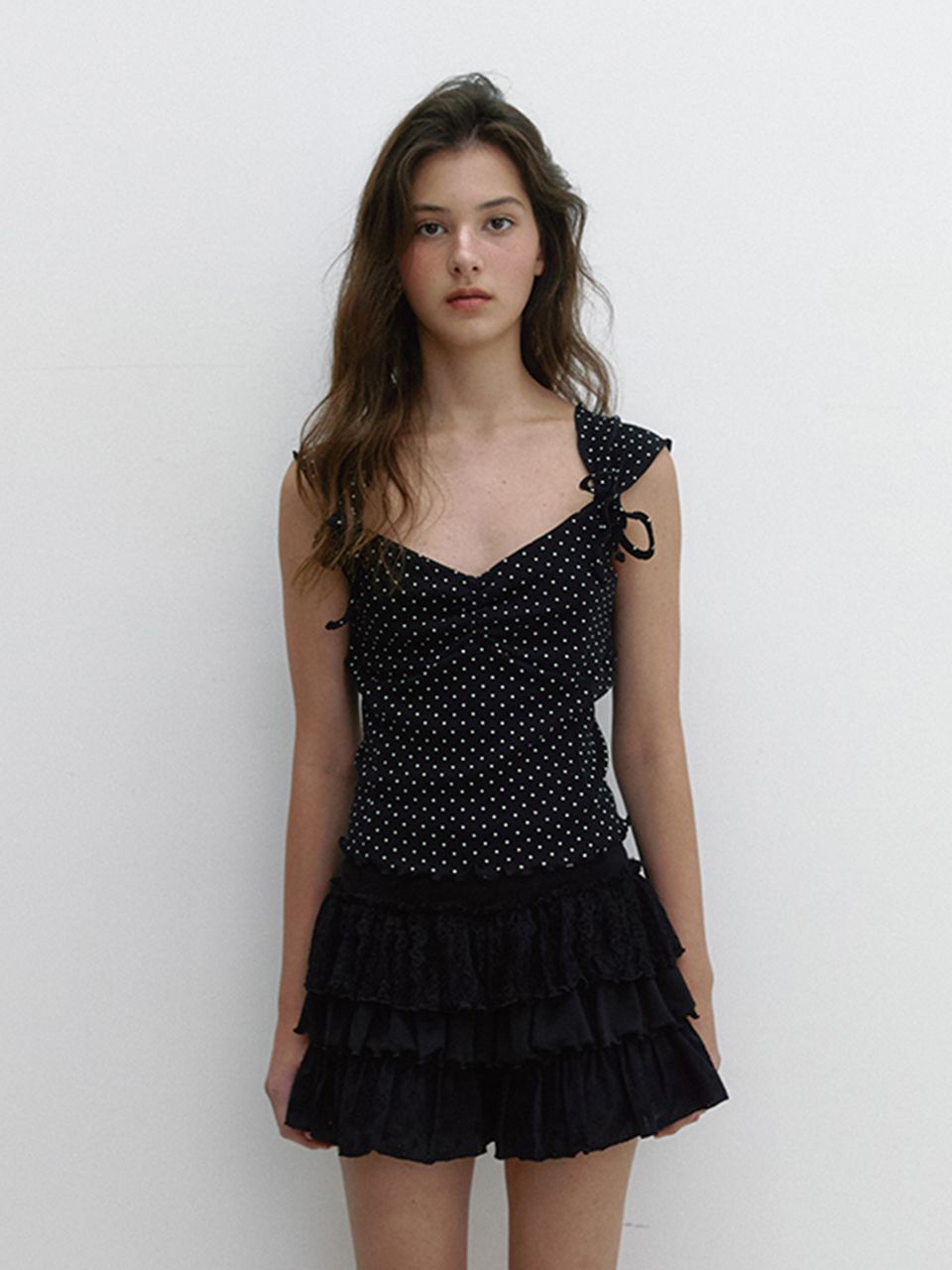 【ASURA】DOT RIBBON T スリーブレス トップ MUSINSA | ASURA DOT RIBBON T (BLACK)