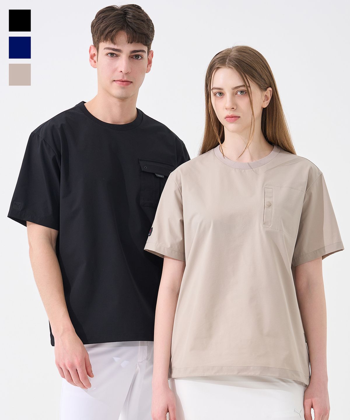 푸마 골프(PUMA GOLF) 반팔 우븐 피스테 유니 3color