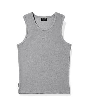 헤비 골지 머슬핏 슬리브리스 나시 (그레이)