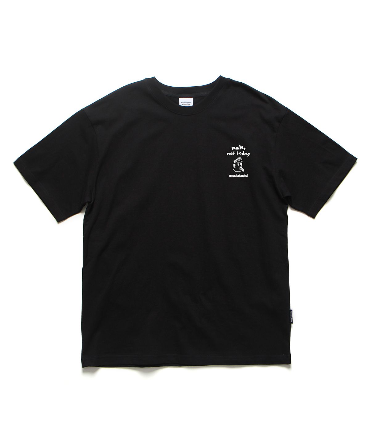 앱놀머씽(ABNORMALTHING) 낫투데이 오버핏 티셔츠 블랙 (NOT TODAY T-SHIRT BLACK)