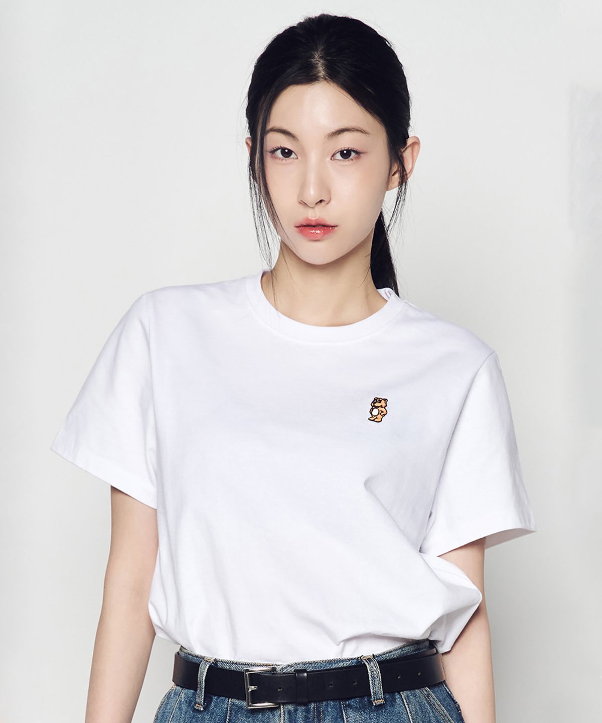 아크메드라비(ACME DE LA VIE) WOMAN STAND AC BEAR SHORT SLEEVE T-SHIRT