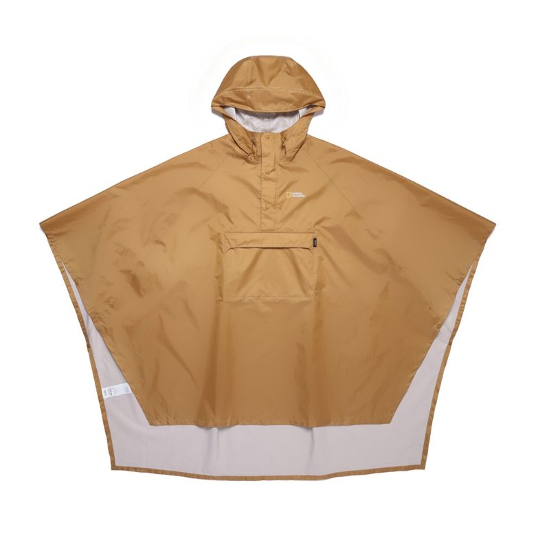 N255AAC070 패커블 판초 우의 BEIGE
