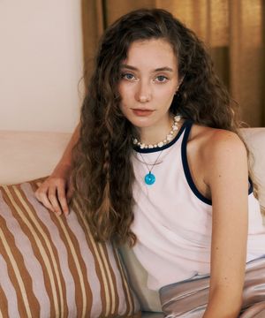 소프트 테리 슬리브리스 - 화이트