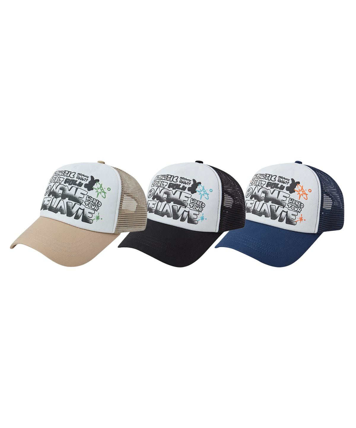 아크메드라비(ACME DE LA VIE) ARTWORK MESH TRUCKER BALLCAP (3COLOR)