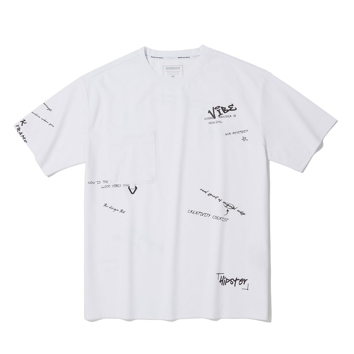 인터크루(INTERCREW) 키치아트웍포켓반팔티 화이트 ITZ2TM11AWH