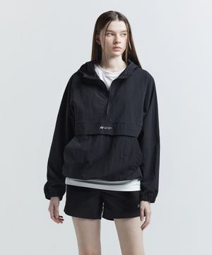 [SET] 캠프 바람막이 아노락 자켓 + 스포츠 반바지 쇼츠 W 블랙