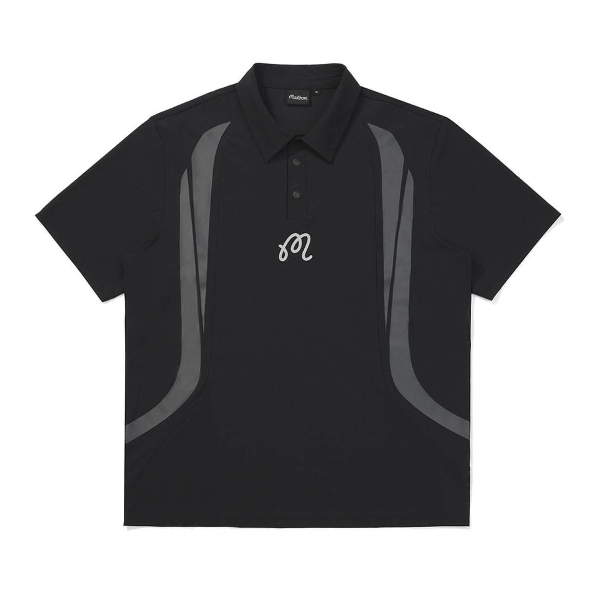 말본 골프(MALBON GOLF) M 아이스 그래픽 폴로 티셔츠 BLACK (MAN)