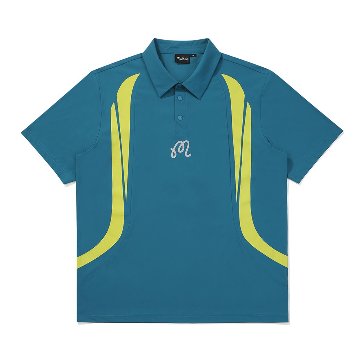 말본 골프(MALBON GOLF) M 아이스 그래픽 폴로 티셔츠 PEACOCK GREEN (MAN)