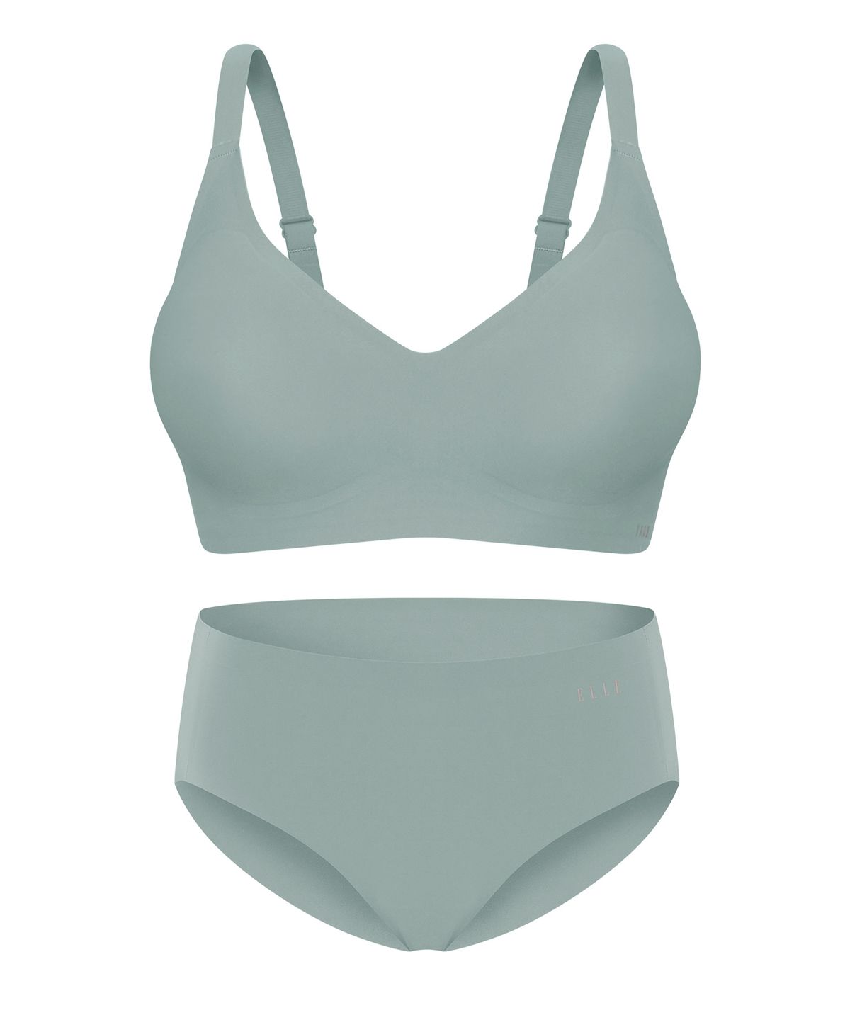 엘르이너웨어(ELLE INNERWEAR) [글래머핏] 쉐딩 브라 팬티 세트 - 민트