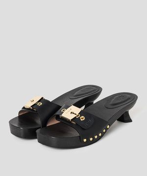 [Scholl X N˚21] 원스트랩 레더 힐 샌들  블랙 (HH54K2H145)