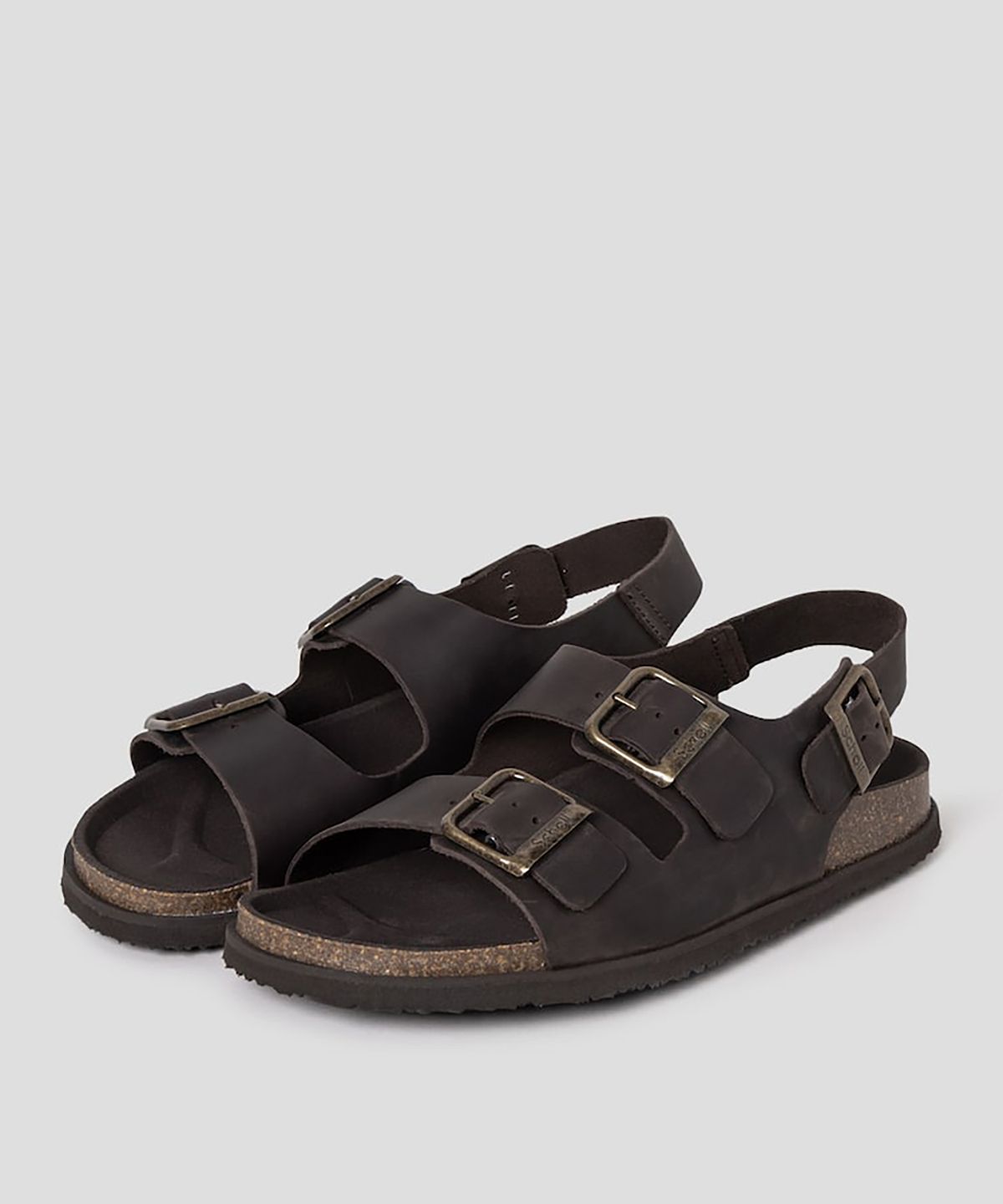 숄(SCHOLL) (MEN) 코르크 투스트랩 샌들  브라운 (HH54K1C61D)