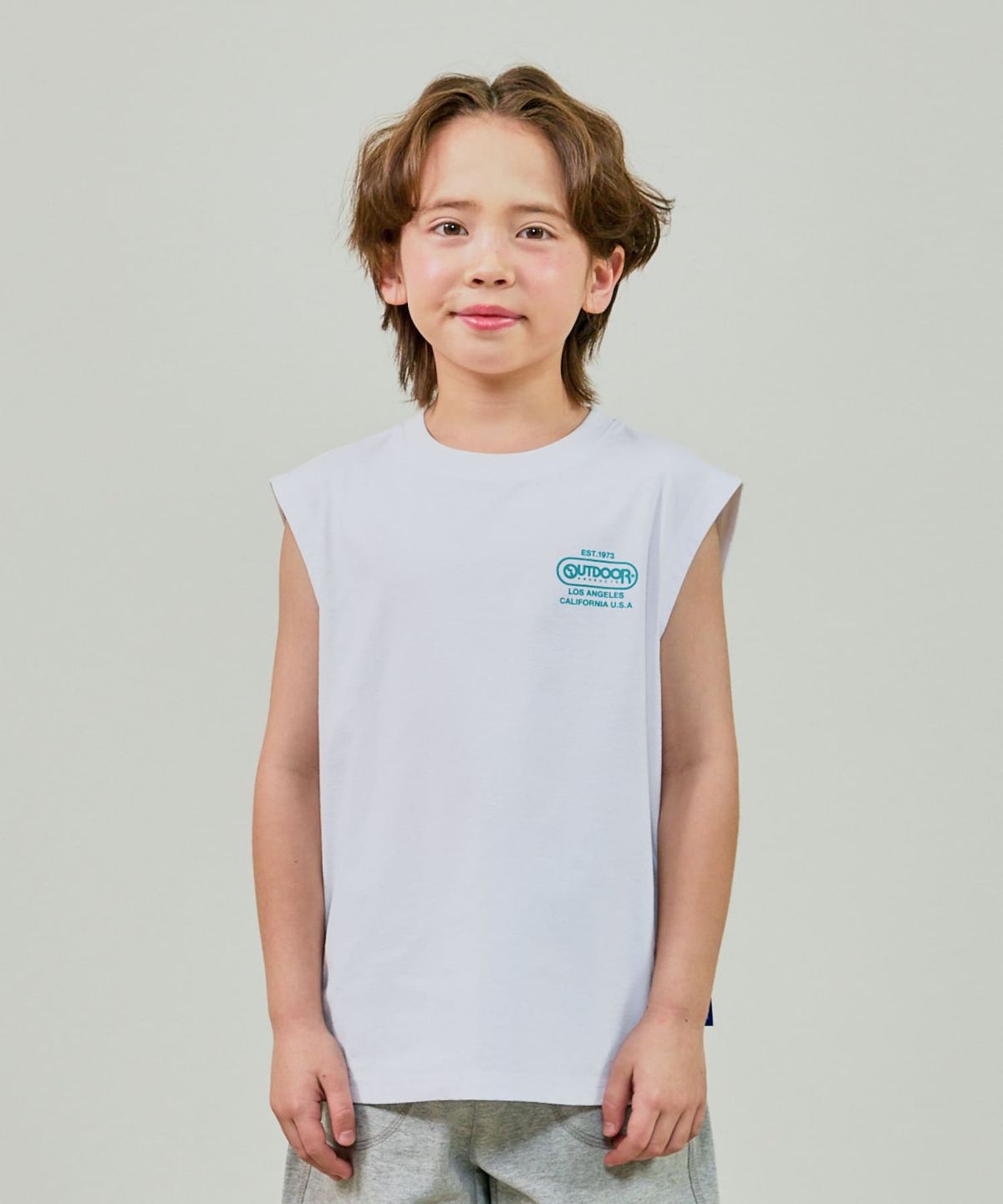 아웃도어 프로덕츠 키즈(OUTDOOR PRODUCTS KIDS) 쿨터치 백그래픽 탱크탑 (화이트) OD252ITK16_WHT