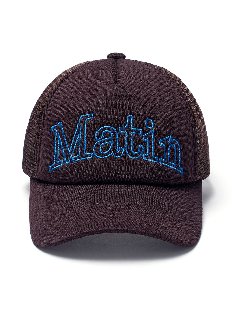 MUSINSA | MATIN KIM MATIN MESH TRUCKER BALL CAP IN BROWN