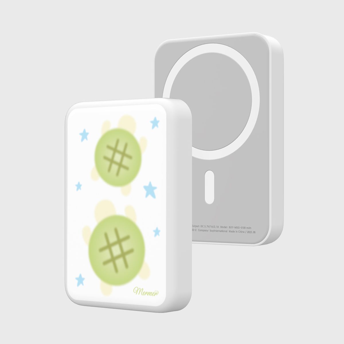 멀멀(MERMER) 거북이 메론빵(맥세이프-보조배터리)