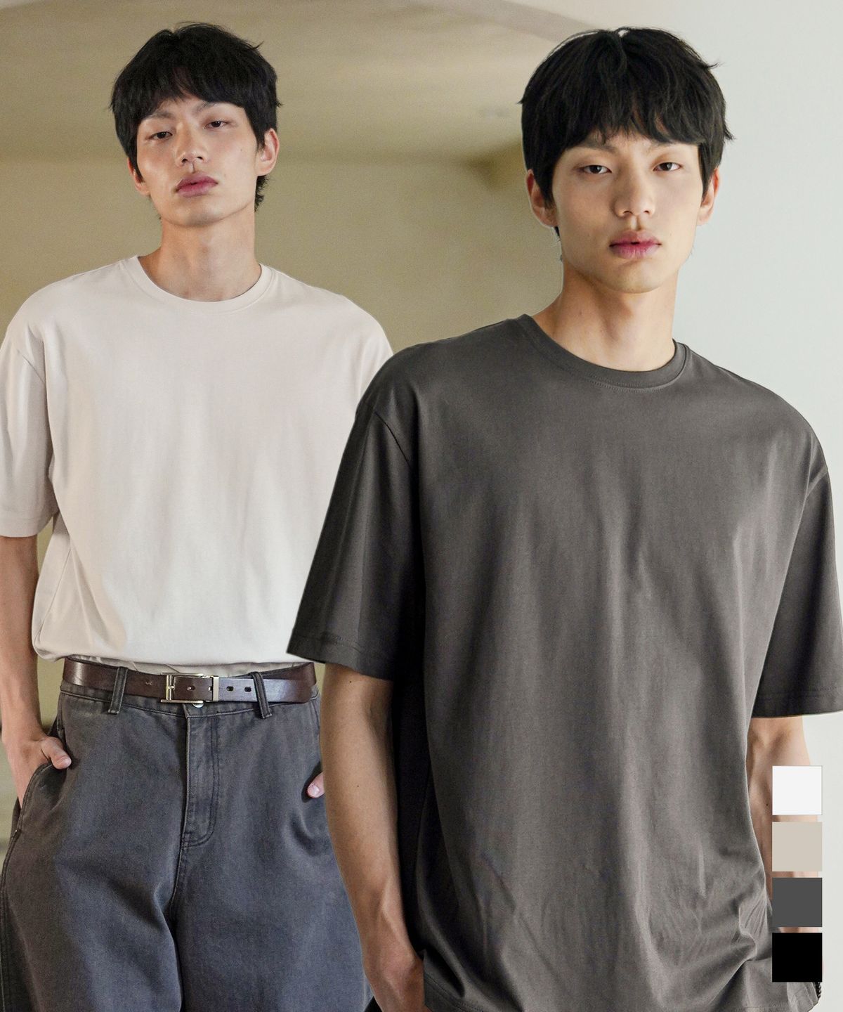 제멋(JEMUT) [2PACK] 위캔드 실켓 스탠다드 반팔티셔츠 OYST2617