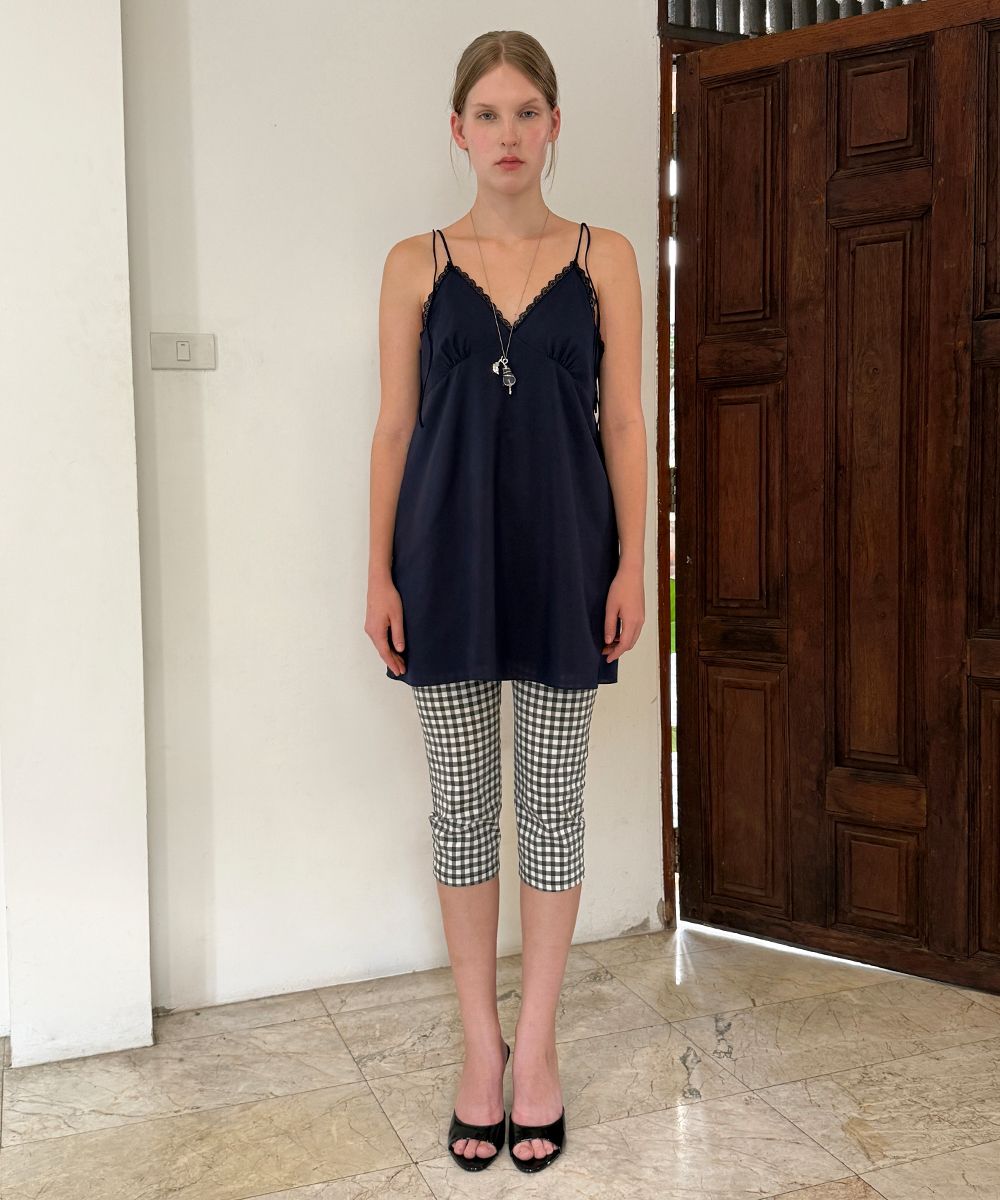 【Sinoon】25SS/人気/送料関税込★ Lace Flared Mini Dress ★ MUSINSA公式 | SINOON Lace Flared Mini Dress (Navy)