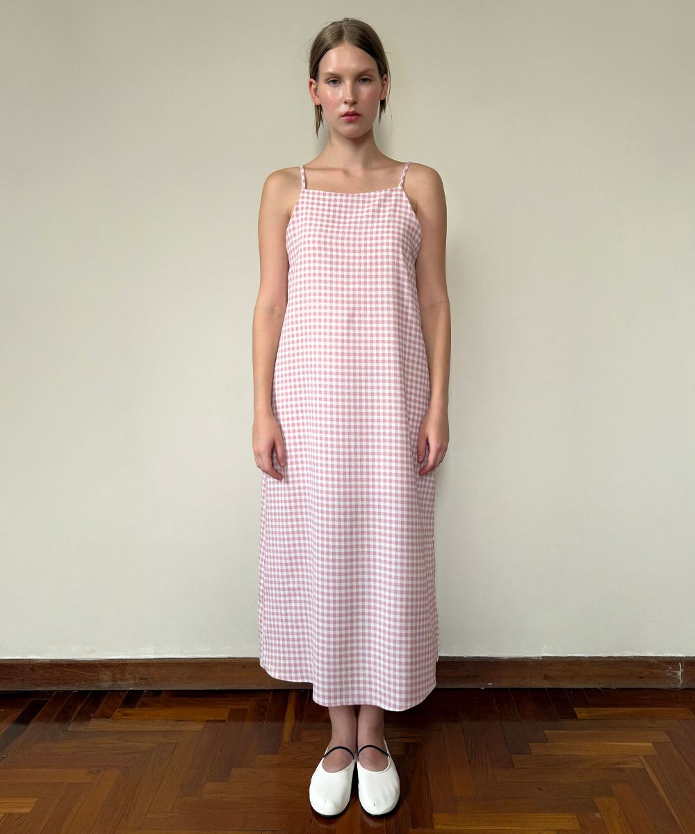 【Sinoon】 Gingham Dress MUSINSA | SINOON Gingham Dress (Pink)