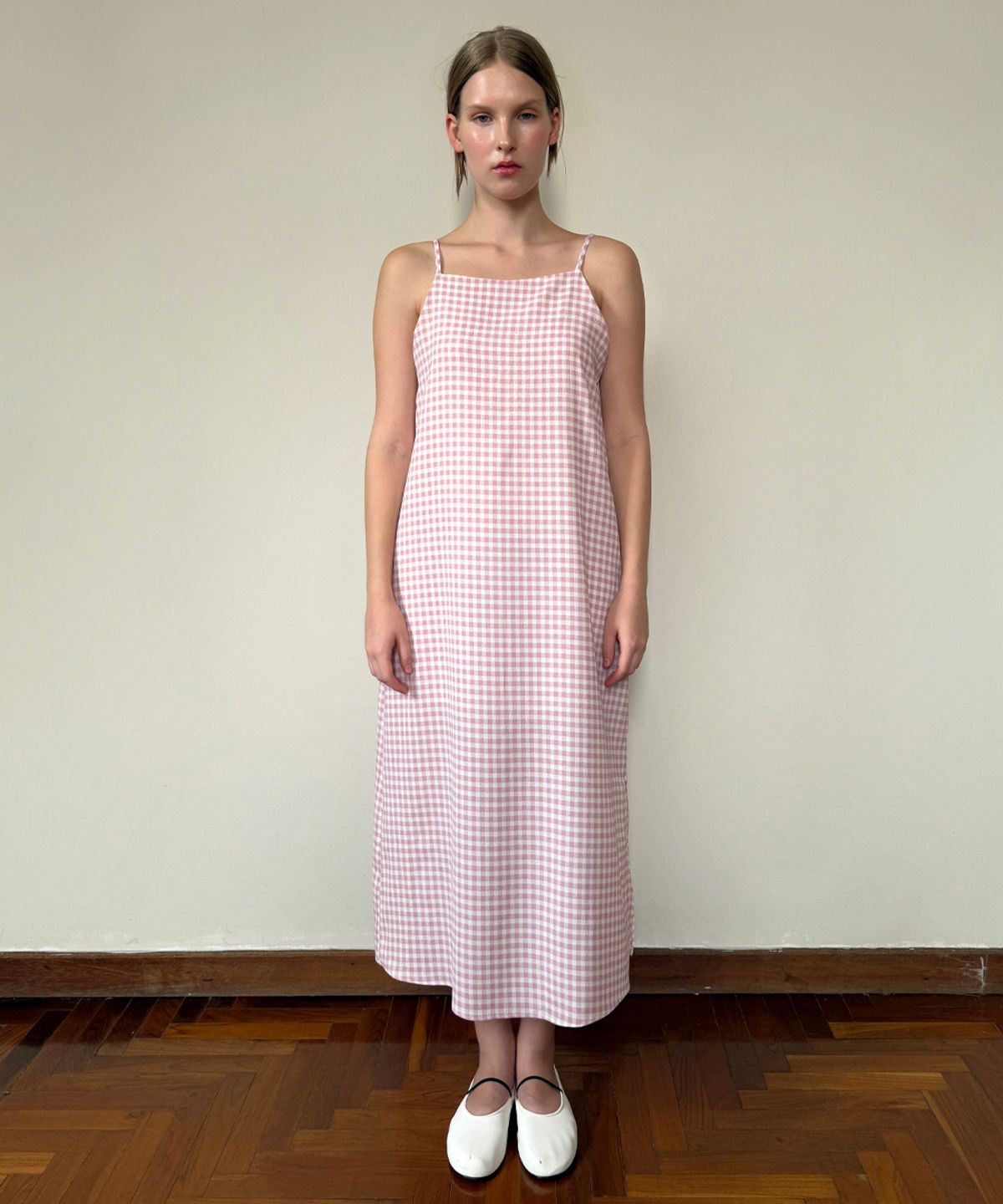 시눈(SINOON) Gingham Dress (Pink)