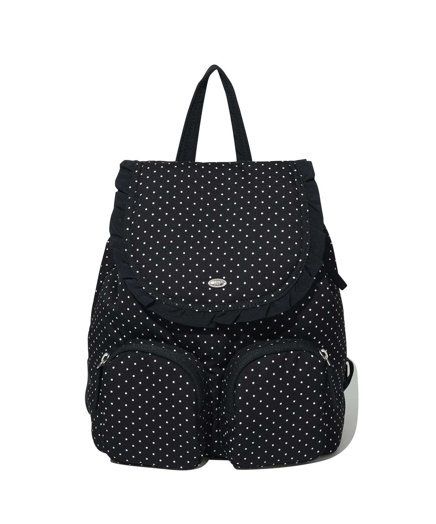 [COVERNAT] Clover Heart Dot Padded Frill Backpack /追跡付 MUSINSA | COVERNAT WOMAN Clover Heart Dot Padded Frill