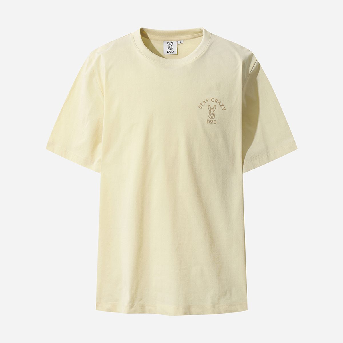 디오디(DOD) 쿼드400 베이직 로고 반팔 티셔츠 (BEIGE)