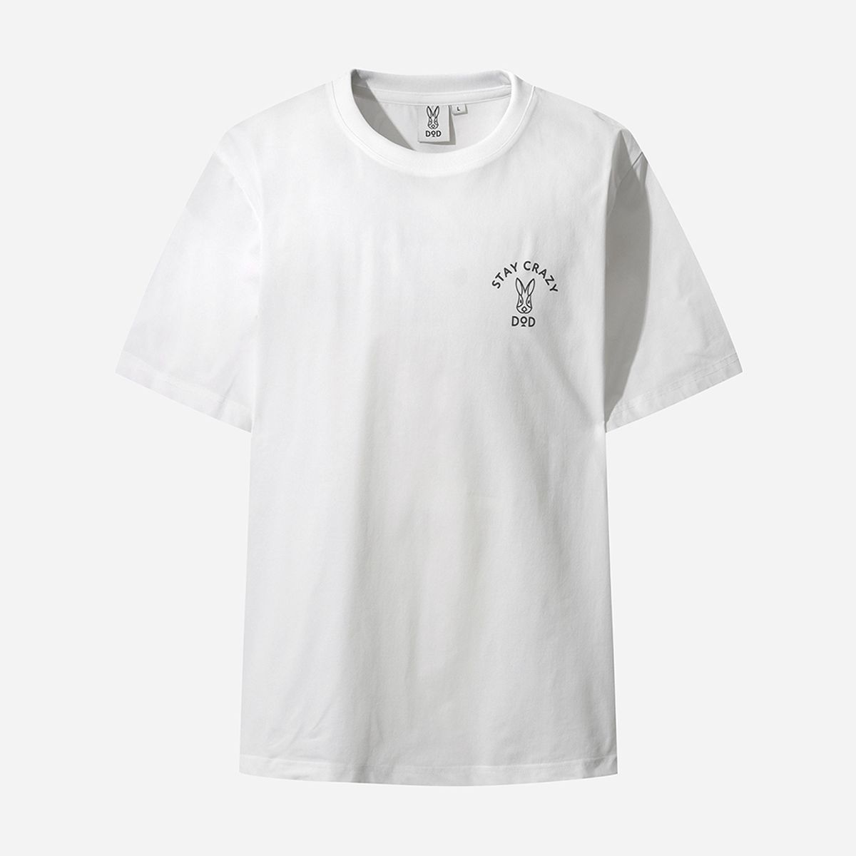 디오디(DOD) 쿼드400 베이직 로고 반팔 티셔츠 (OFF WHITE)