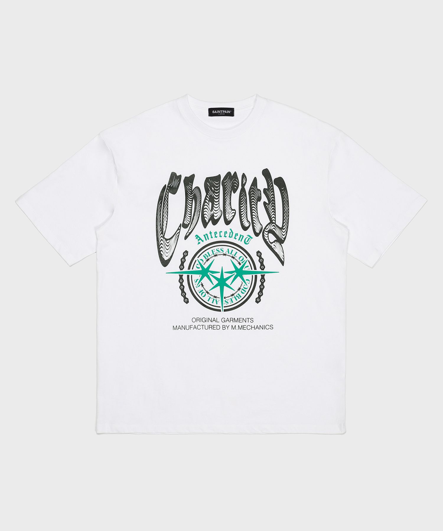 日本未入荷SAINTPAINのSP Charity Short Sleeve T-Shirt 全3色 MUSINSA公式 | SAINTPAIN SP Charity Short Sleeve T-shirt White