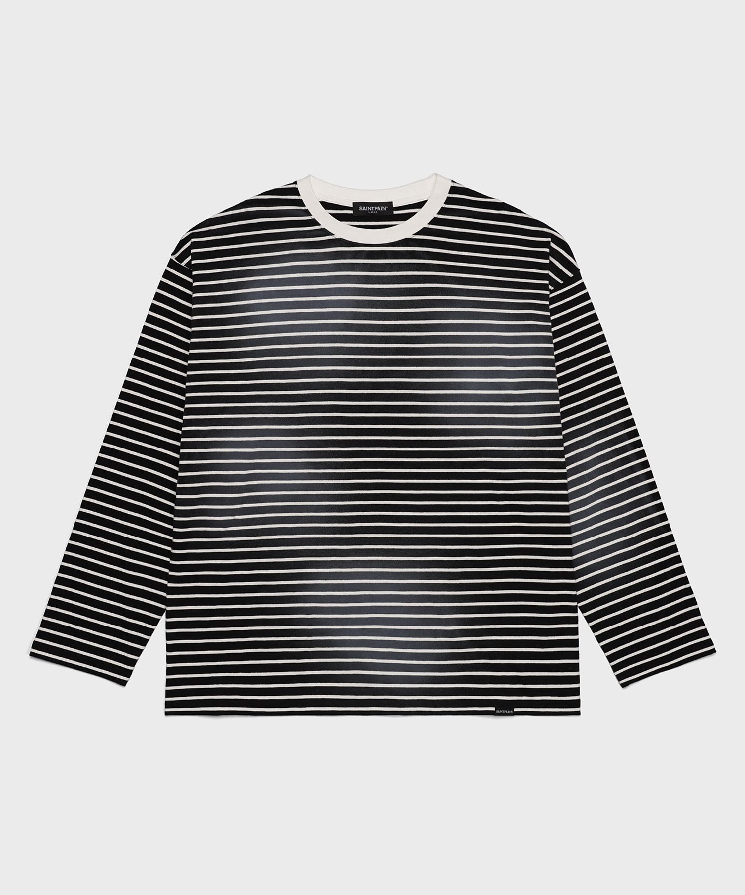 日本未入荷SAINTPAINのSP WASHING STRIPES LONG SLEEVE MUSINSA | SAINTPAIN SP WASHING STRIPES LONG SLEEVE BLACK