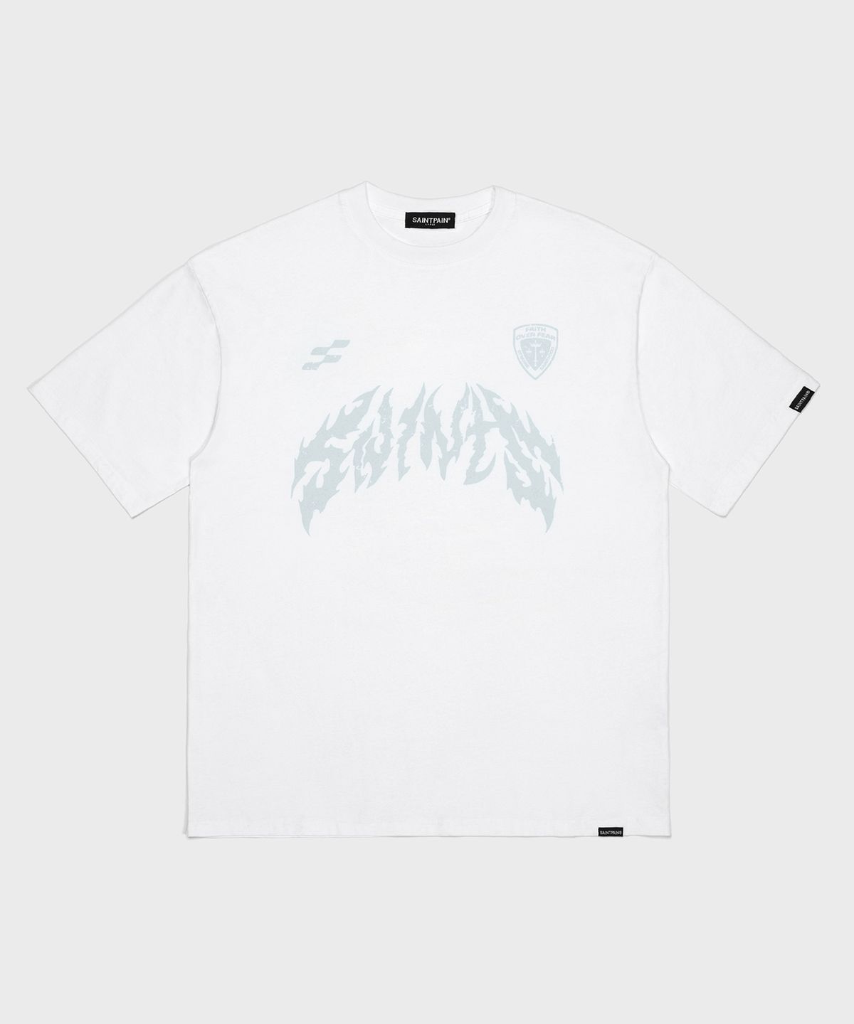 세인트페인(SAINTPAIN) SP 메탈 반팔티 화이트