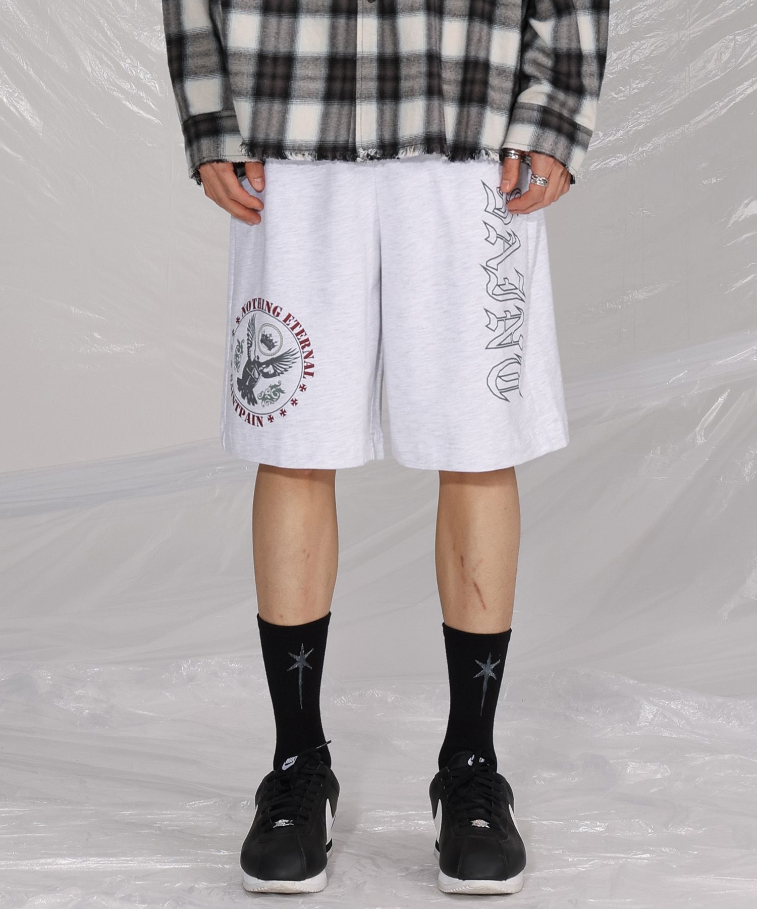 [SAINTPAIN]★25SS★PIGEON SWEAT SHORTS★関税込 MUSINSA | SAINTPAIN SP Pidgeon Sweatshorts Ash Melange