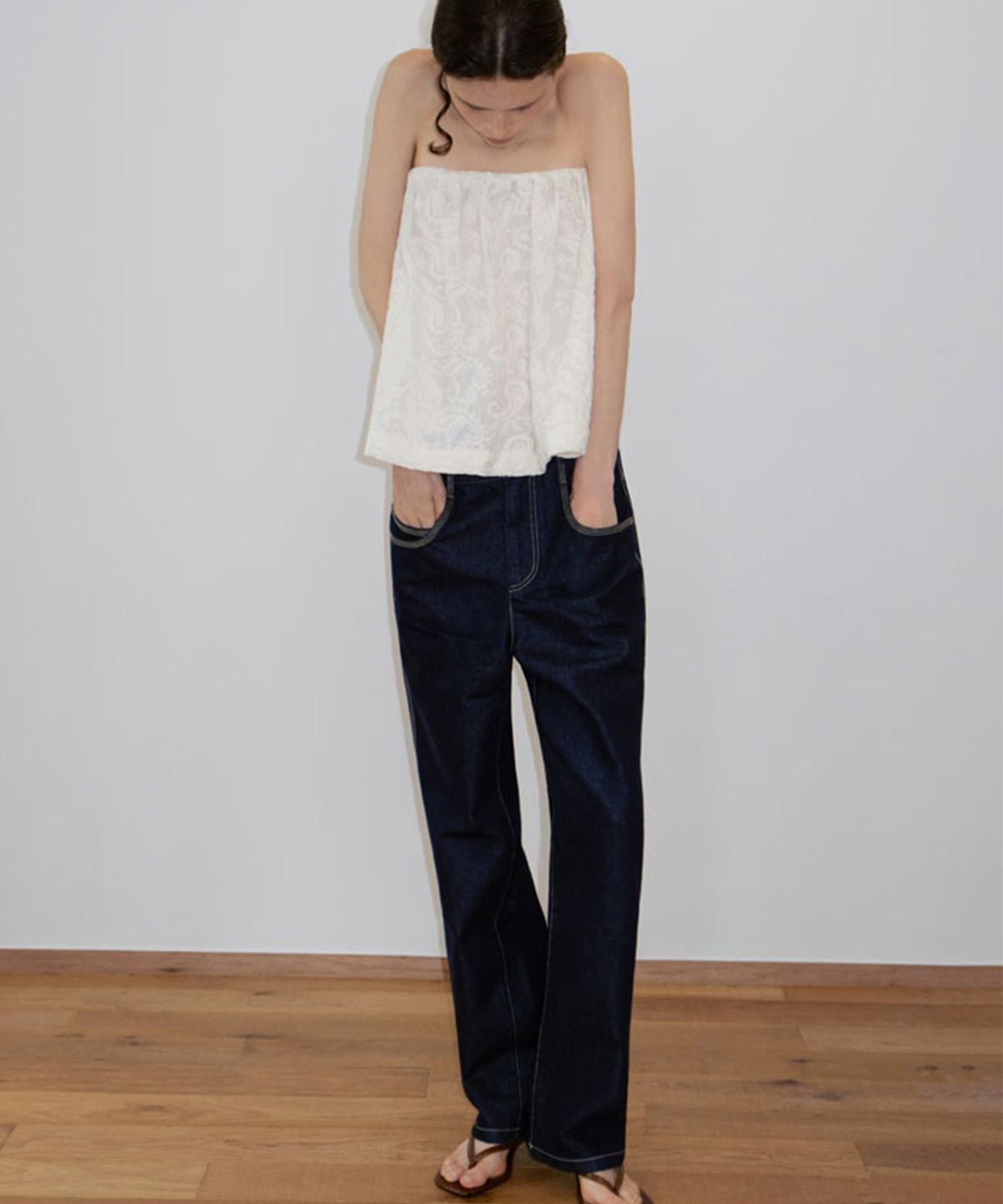 수수무(SUSUMU) TRIPLE STITCH DENIM - indigo