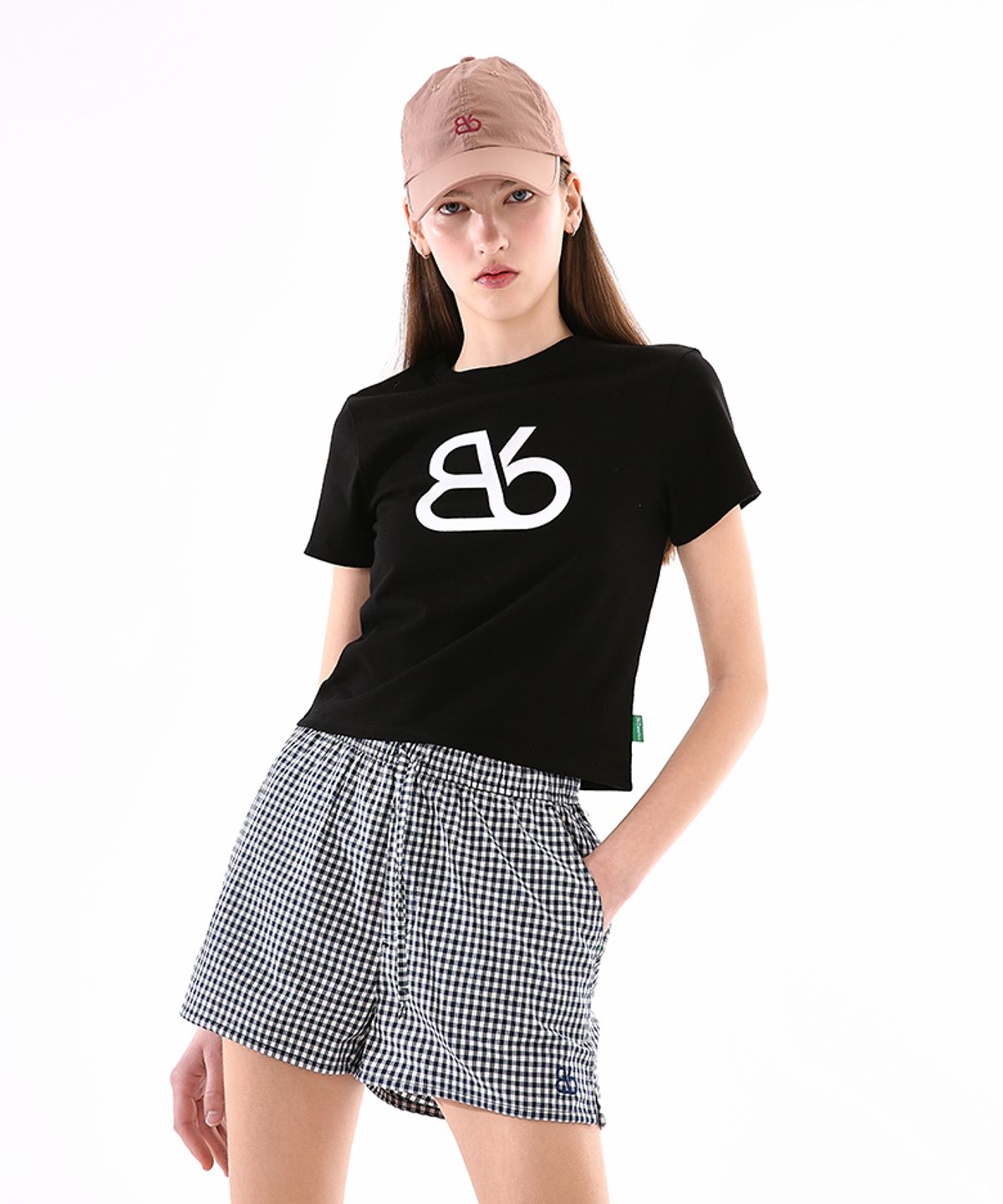 비플랫 베네통(Bb' BENETTON) 패턴 우븐 쇼츠 (Navy)