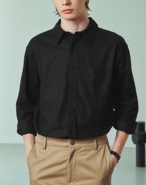 클래식 프라임 린넨 셔츠 [블랙]