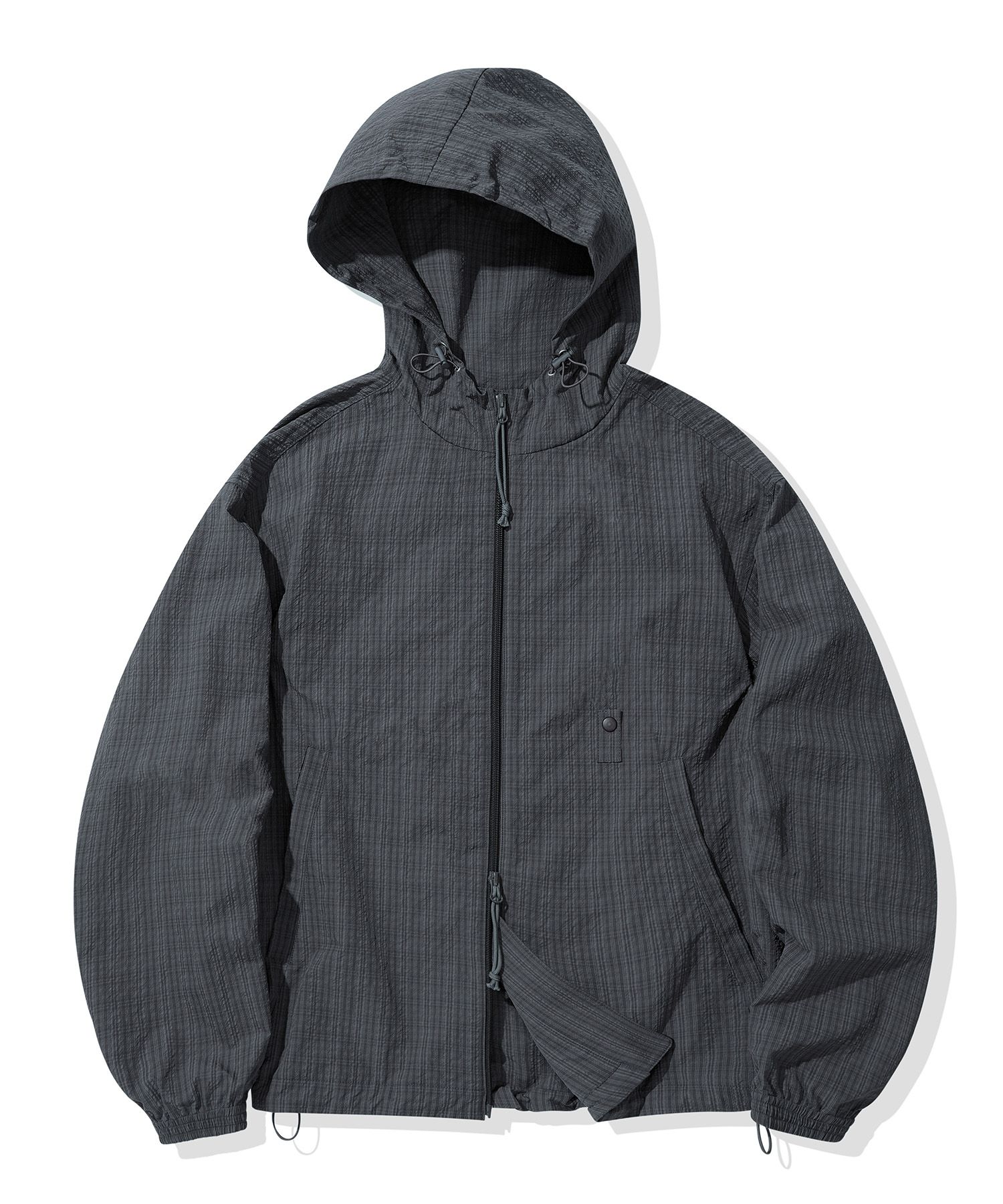 [CODEGRAPHY]25SS★韓国人気★Checked hooded jacket MUSINSA | Codegraphy Check Hooded Jacket_Charcoal