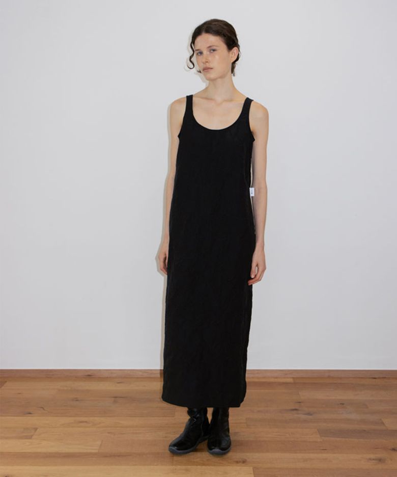RECYCLED BUILDING DRESS - black