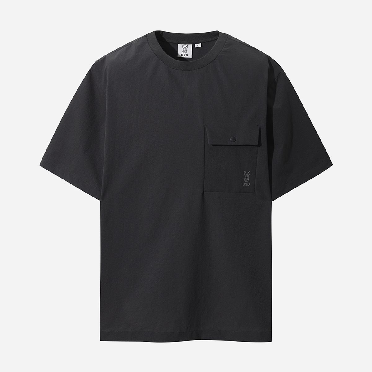 디오디(DOD) 에어픽셀 크루넥 숏 피스테(BLACK)