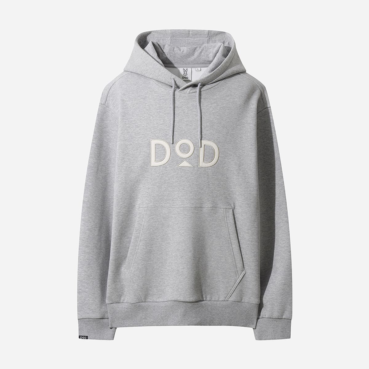 디오디(DOD) 스티키 로고 후드티(MELANGE GREY STANDARD)