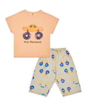 자동차 페인트 상하 SET_오렌지