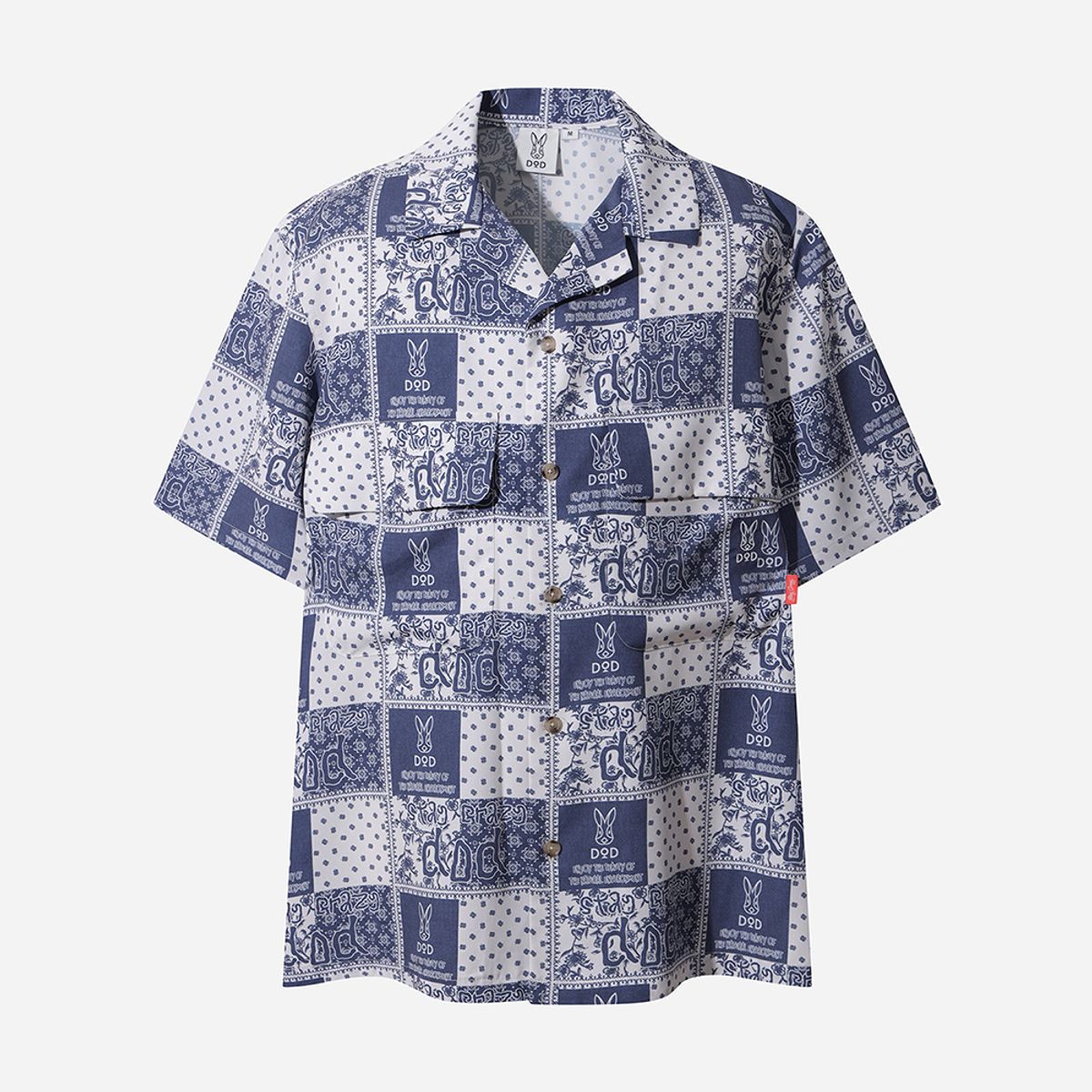 디오디(DOD) 이지 알로하 스트링 숏 셔츠 남자(NAVY PATTERN)