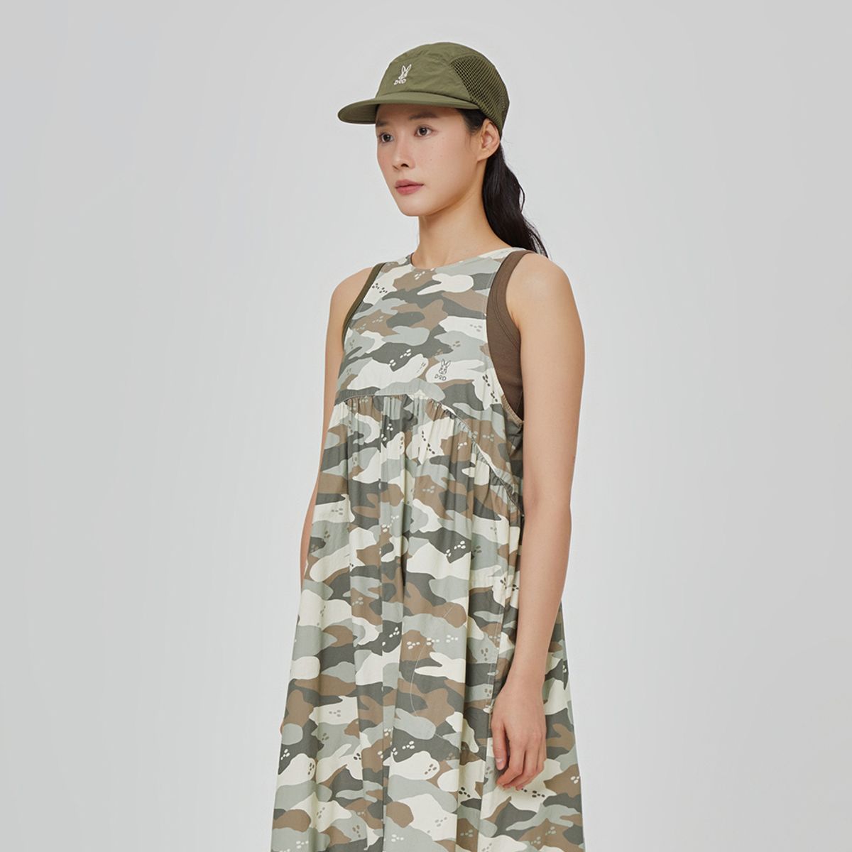 디오디(DOD) 이지 알로하 라운지 원피스 여자(BEIGE PATTERN)
