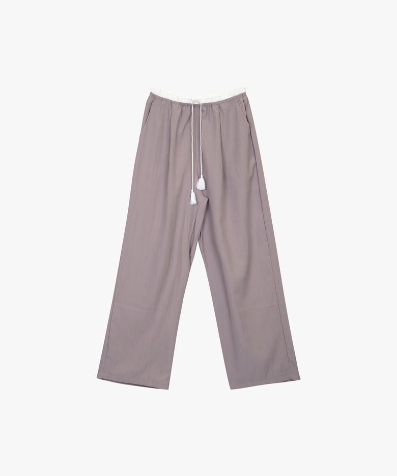 MORI RUSTLE NYLON PANTS_PINK