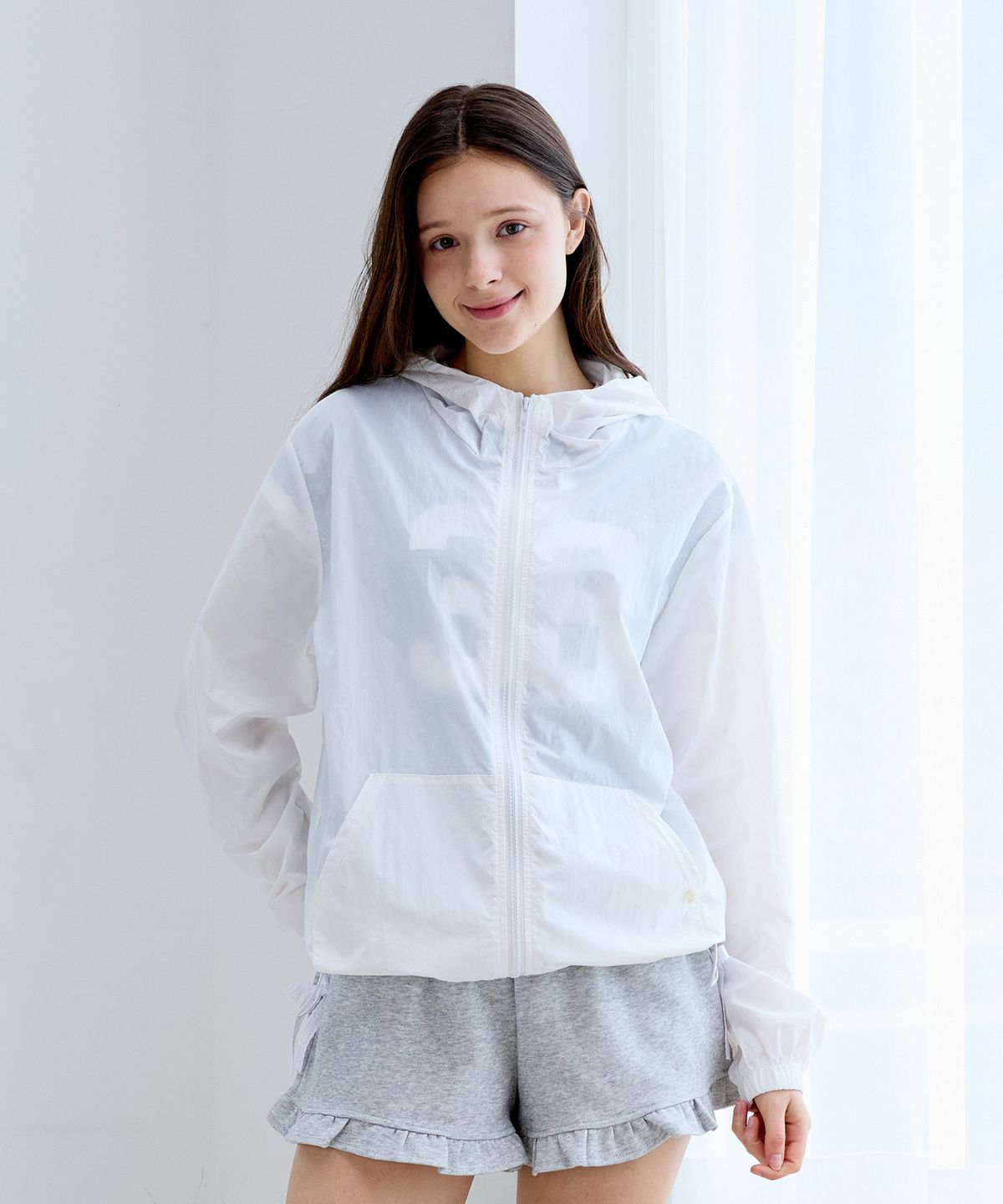 핑크파인애플(PINK PINEAPPLE) MORI WINDBREAKER_WHITE