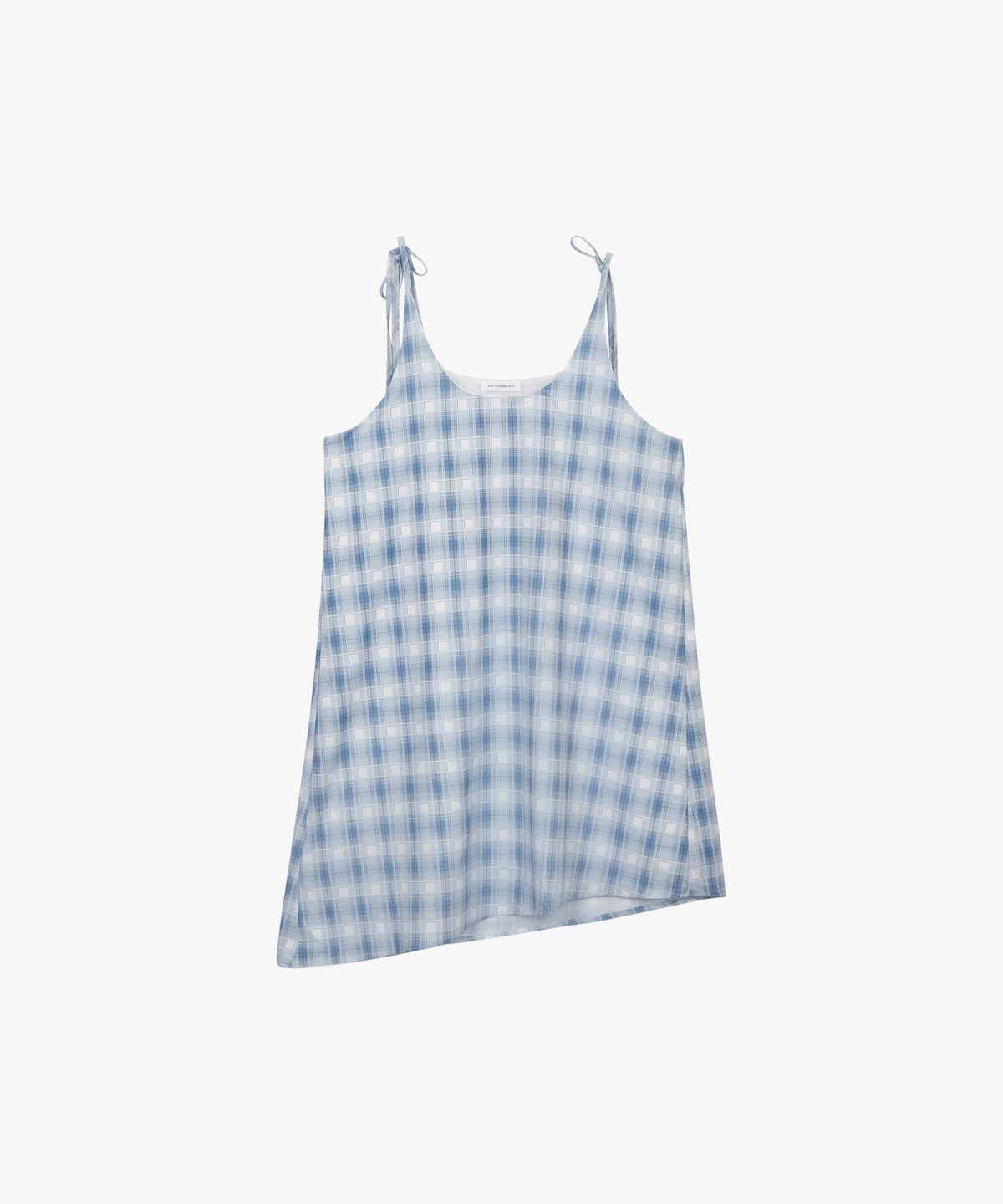핑크파인애플(PINK PINEAPPLE) MORI WHIMSY CHECK DRESS_SKY BLUE